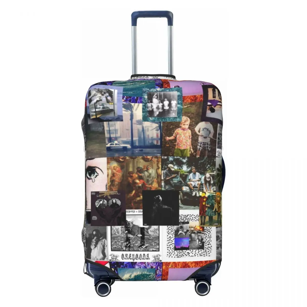 Stylish Fashion Suitcase Cover Painting Business Protector Vacation Strectch Luggage Accesories Christmas Gift