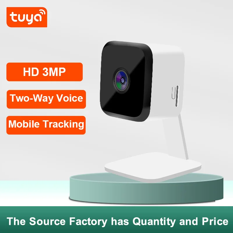 3MP 1296P Tuya App Wireless Card IP Dome Camera AI Humanoid Detection Home Security CCTV Intercom Baby  Monitor