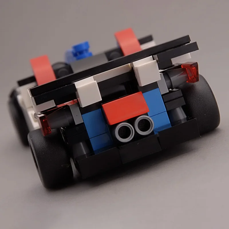 Geschwindigkeit Racing Auto Modell MOC Bausteine Top Tier Racing Auto Modulare Technologie Kinder Urlaub Geschenke Montieren Spielzeug Anzug
