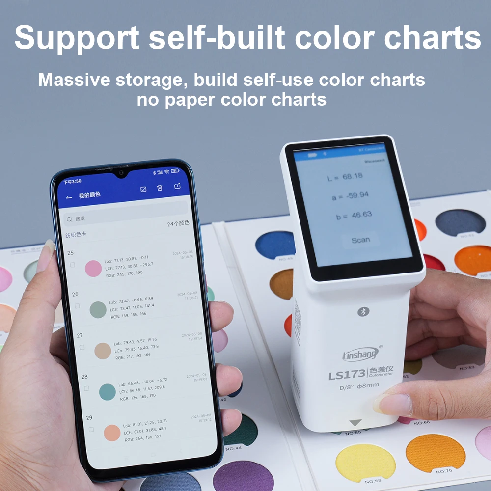 Factory Wholesale Colormeter D/8 Ral Color Reader Portable Colorimeter for Color Measurement