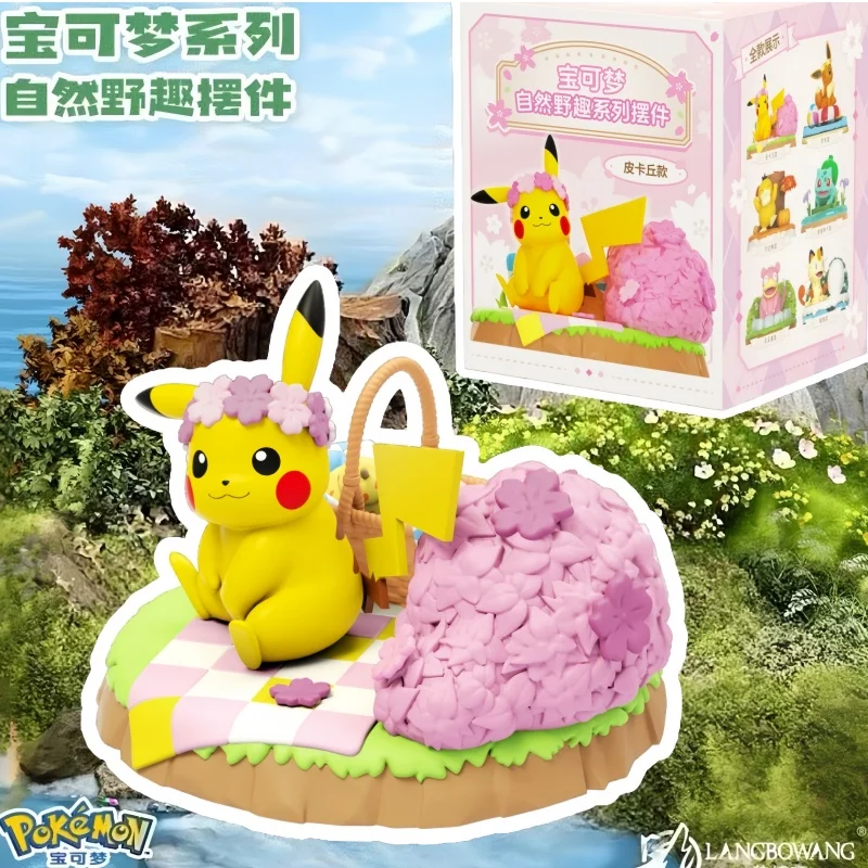 

Pokemon Anime Action Figure Set - Pikachu Eevee Meowth Bulbasaur Ornaments Collectible Model Toys For Children Birthday Gifts