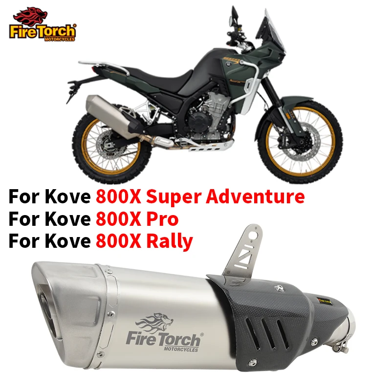 For Kove 800X 800 X Adventure Rally Pro Motorcycle Exhaust Modify Removable Db Killer Muffler Escape Moto Plug and Play Muffler