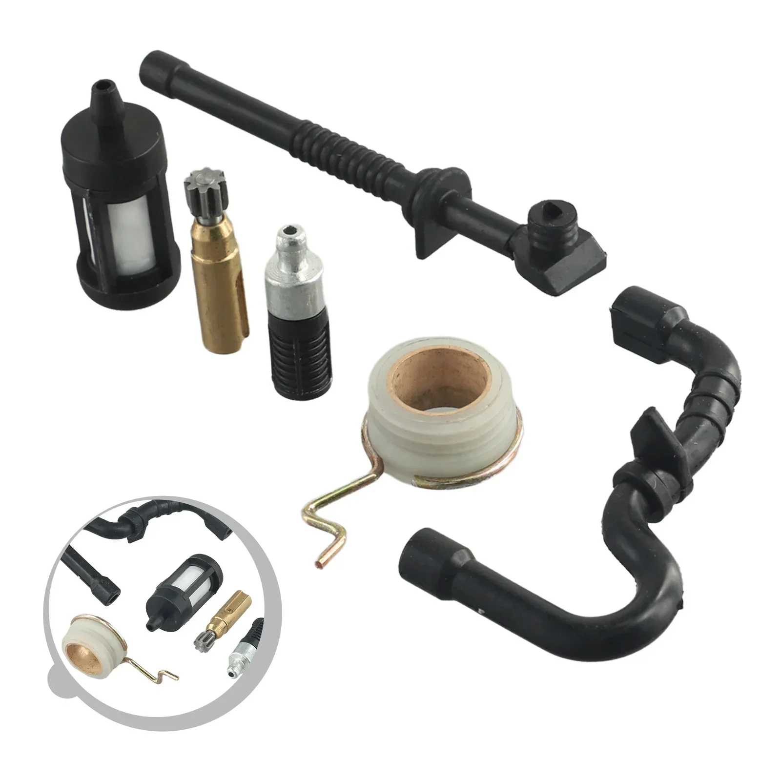 Imagem -04 - Kit de Conjunto de Filtro de Combustível de Óleo Mais Limpo para Stihl 017 Ms170 Ms180 Ms210 Ms230 Ms250 Substituição Purificador Bomba Worm Rod