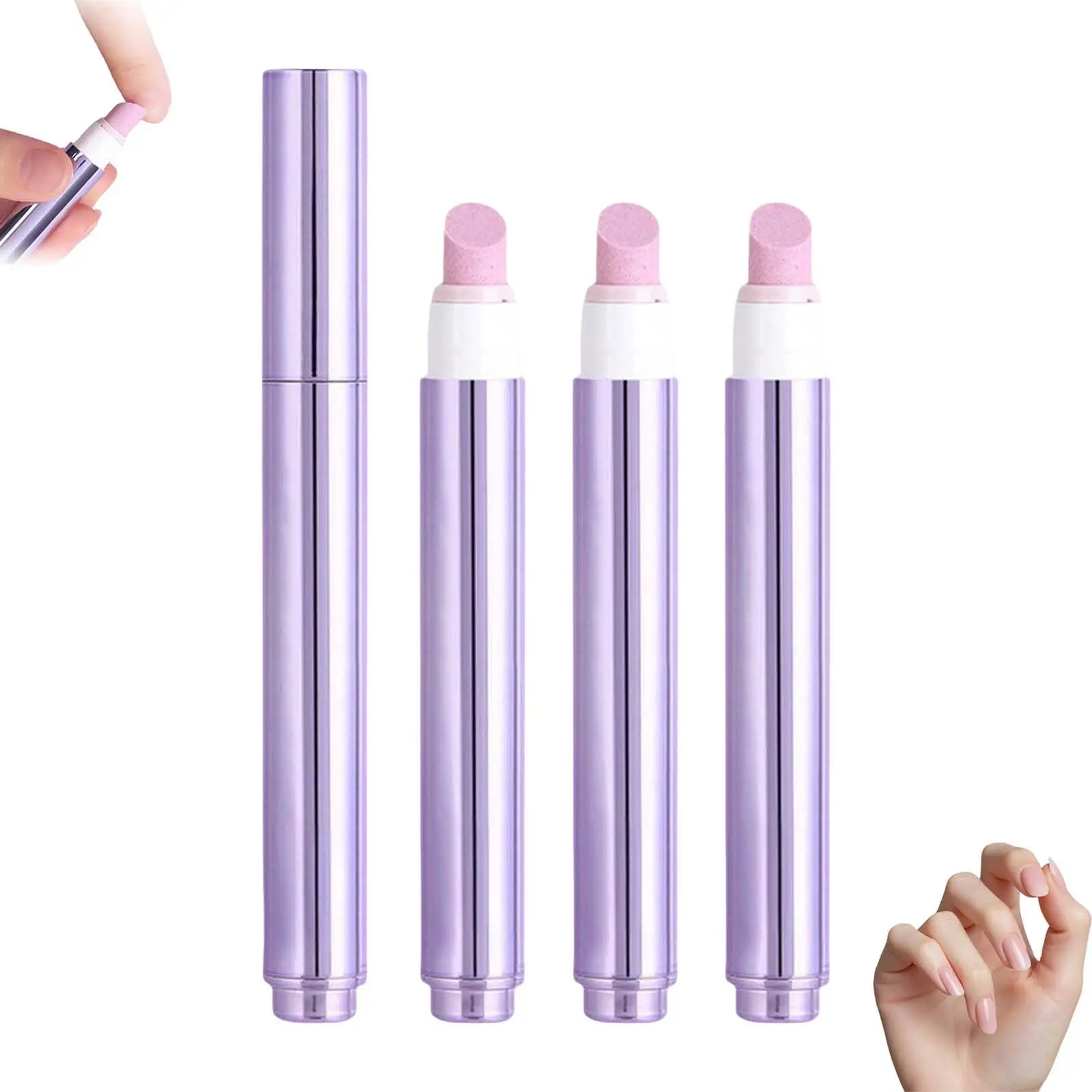 3/2/1pcs Quartz Nail Cuticle Pusher Sleek Professional Salon Dead Skin Remover Polish Grinding Pen Women Manicure Care Tool Set