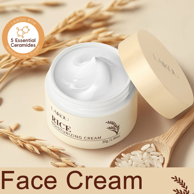 

Увлажняющий крем для лица LAIKOU Japan Essence Cream с экстрактом риса, интенсивное увлажнение, улучшение состояния сухой и грубой кожи.