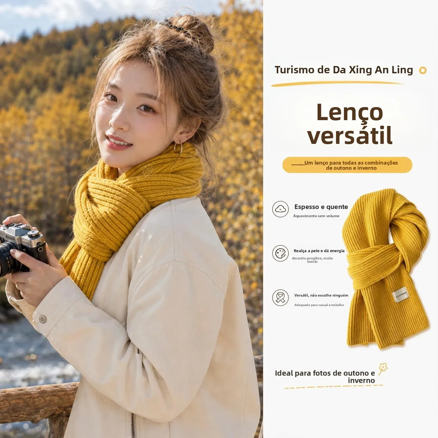 芸術的な黄色の女性用スカーフ、旅行の必需品、多用途、秋冬用ラップ、装飾的な長方形、ポリエステル繊維
