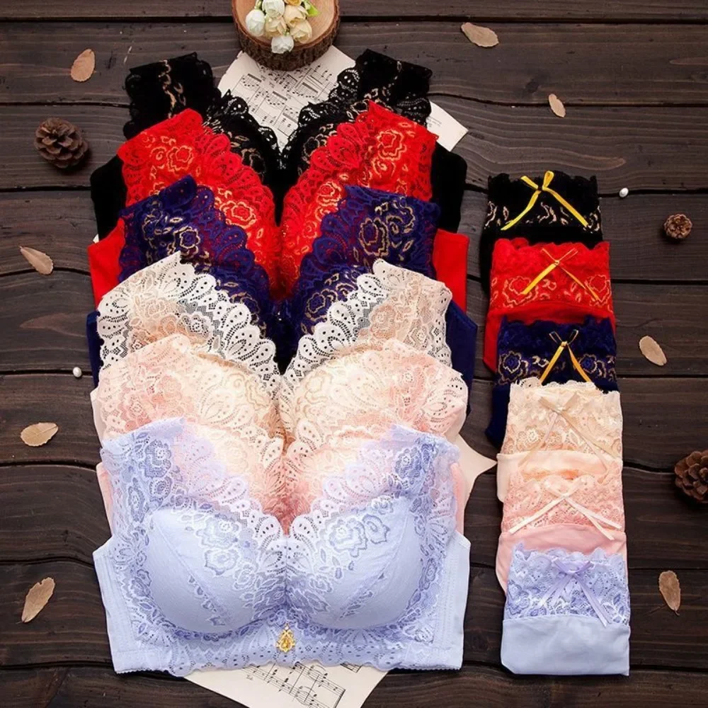 Bralette ricamata floreale Reggiseno push up in pizzo sexy Donna Intimo femminile Reggiseno Ragazze Ropa Interior Mujer Sujetadores Sexys