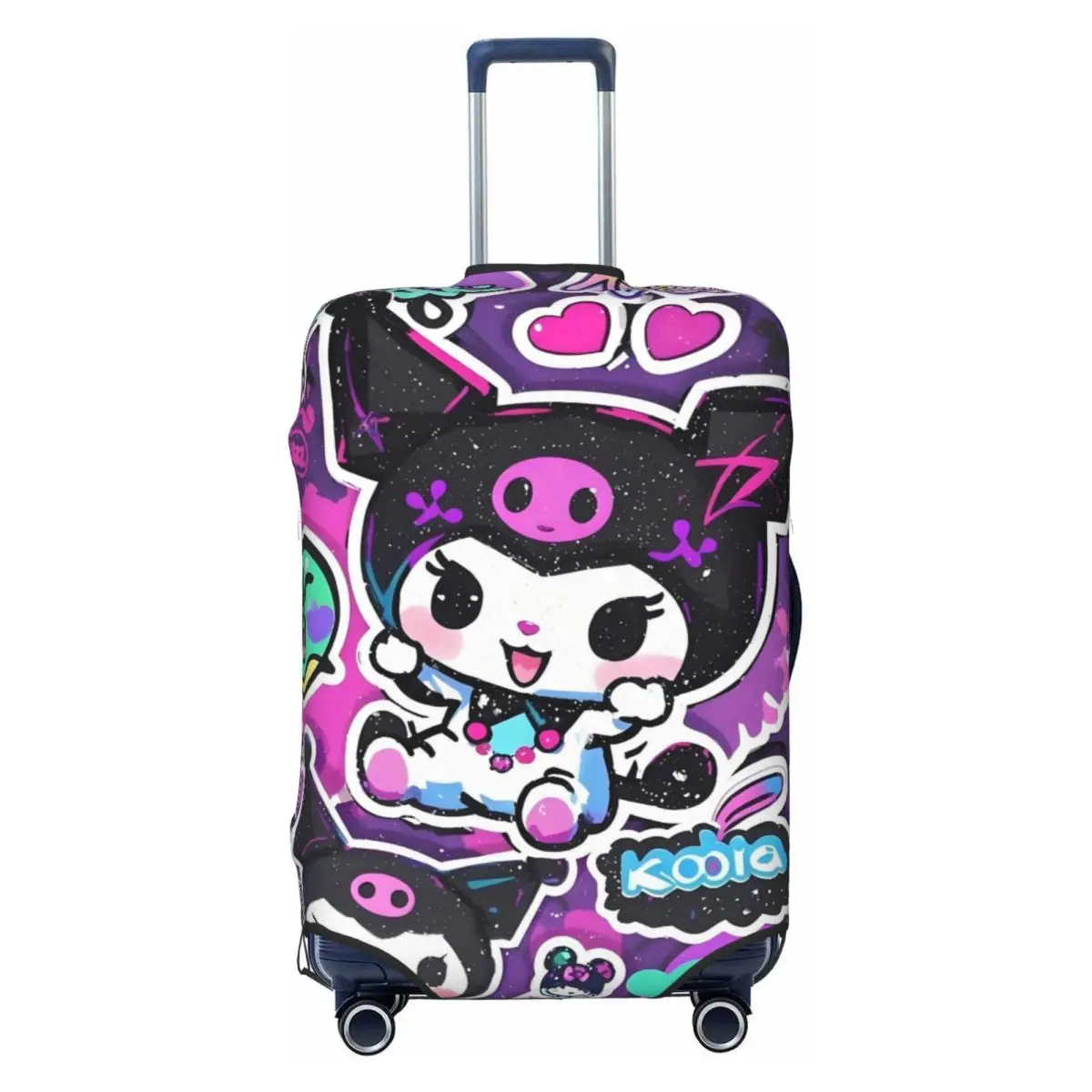 

Пользовательский дорожный чехол для багажа из мультфильма Куроми, эластичный классический чехол для чемодана в стиле аниме, подходит для 18-32 дюймов