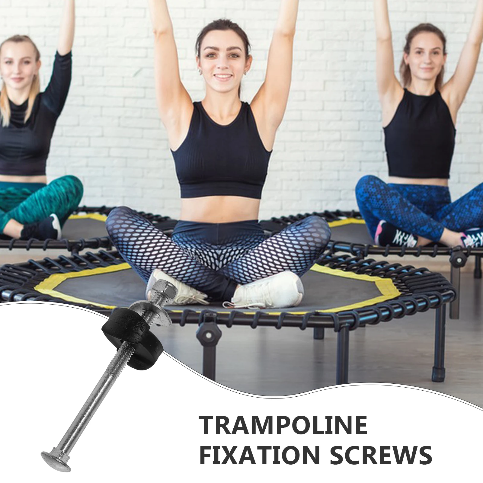 

12Pcs Sturdy Trampoline Accessories Metal Fixation Screws for Frame Legs Poles Secure and Reliable Performance