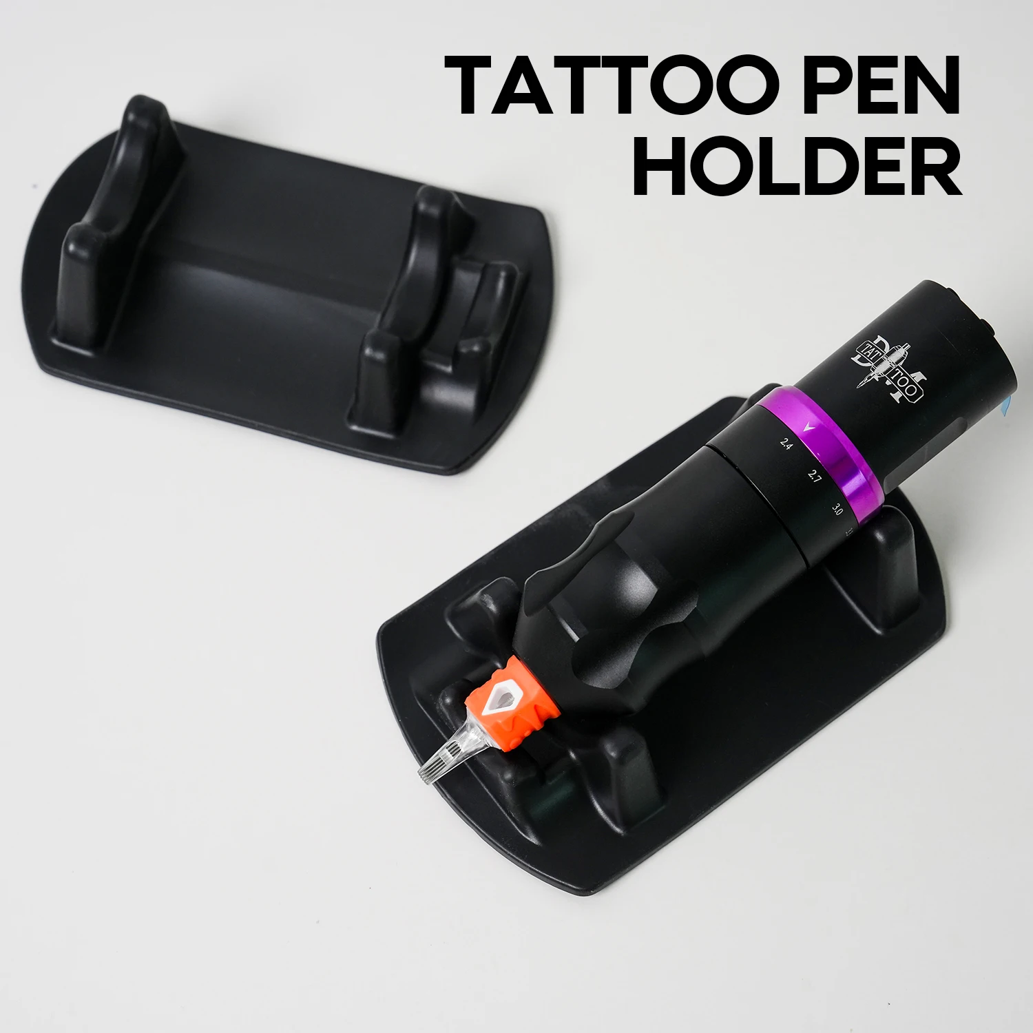 

1/2 шт., черный резиновый держатель для ручек для татуировки, подставка для тату-машины, держатель для ручек, подставка, поднос, подставка, аксессуары для татуировок, принадлежности для татуировок ﻿