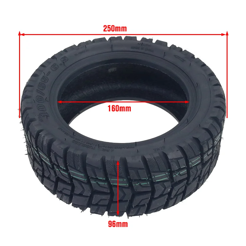 100/65-6.5 Off-Road Tires 11 Inch Vacuum Tubeless Tires Suitable for Dualtron Thunder Speedual Plus Zero 11X Electric Scooter