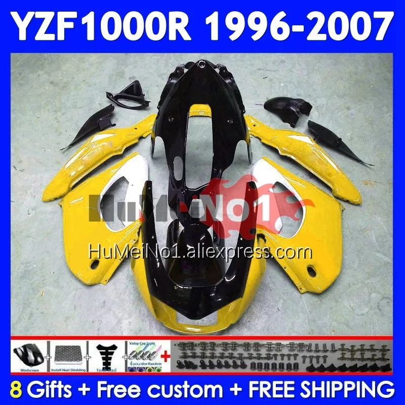 Thunderace For YAMAHA YZF 1000R YZF1000R 96 97 98 99 00 01 354No.112 YZF-1000R 2002 2003 2004 2005 Yellow blk 2006 2007 Fairing