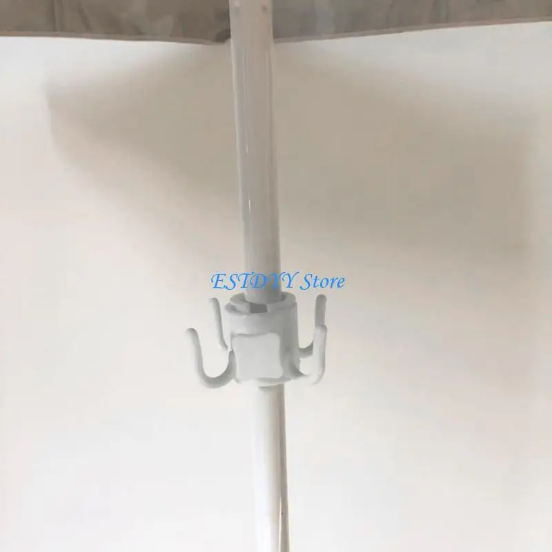 

G6DE Umbrella Stands, 4-Prongs Beach Umbrella Hanging Hook Plastic Umbrella Hook Hanging Beach Umbrella Hanger Clips Holder