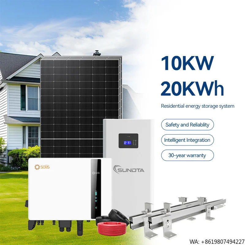 Solar Photovoltaic Energy Kit 10kw  Monocrystalline Silicon Hybrid Complete Solar System Home Power for Home