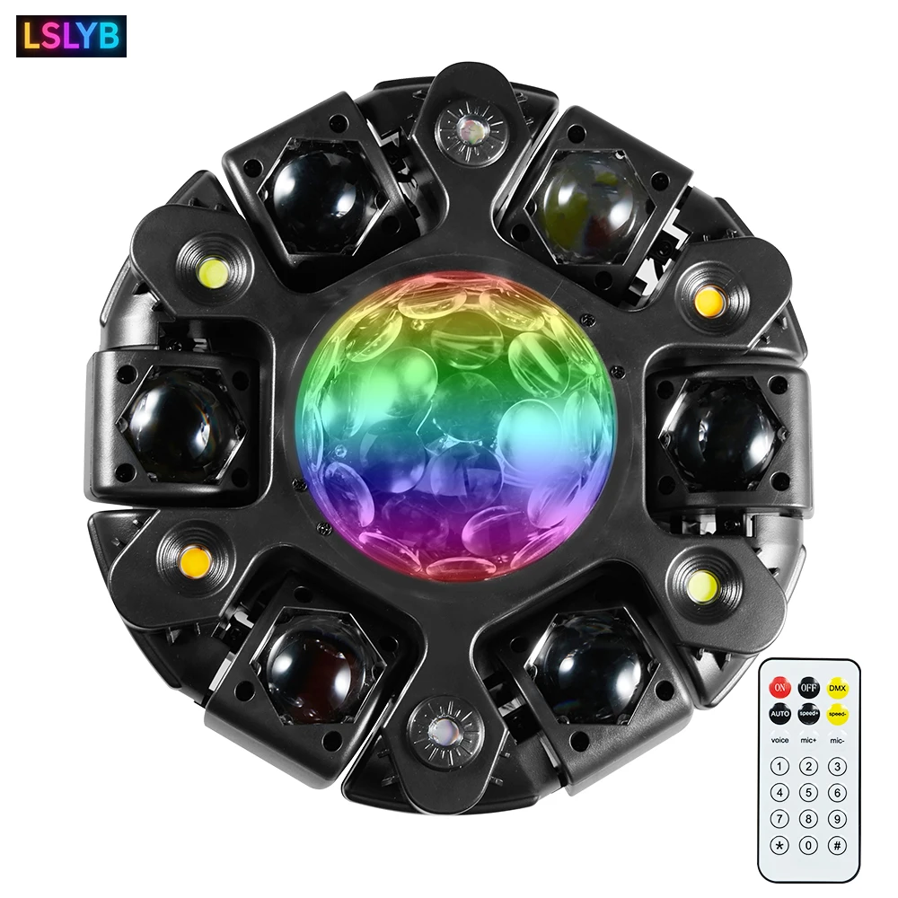 

120 Вт 6-ручечный RGBW Disco Beam Light Magic Ball Flash RG Laser RGBW Beam 6in1 Эффект Party Light Disco Bar DMX Stage Light