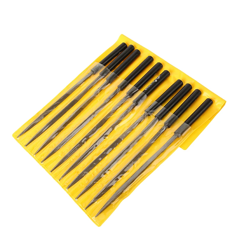10pcs/set Metal Needle File Set Wood Rasp Metal Polishing Hand FileTools Steel Rasp Needl Filing For Metal Glass Stone Wood