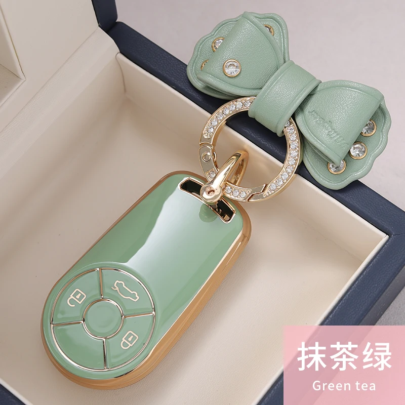 Neue TPU-Autoschlüsselhülle Schutzhülle Tasche für Great Wall GWM ORA R1 R2 Good CAT Schlüsselanhänger Zubehör – Detail 7