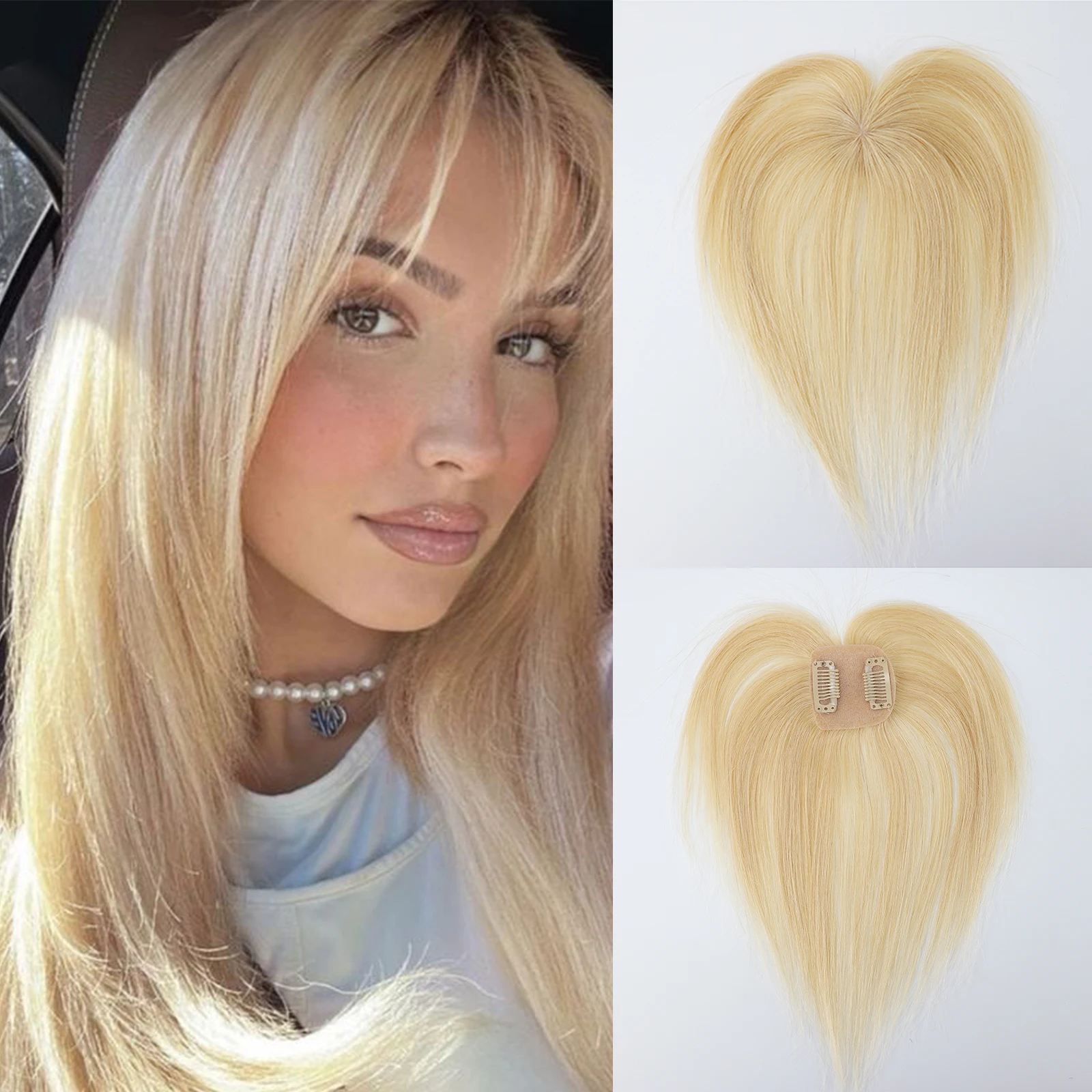 613 remy cabelo humano franja 5x5cm franja peças de cabelo 4d franja de ar base de pele de seda topper cabelo humano brasileiro toupee15cm