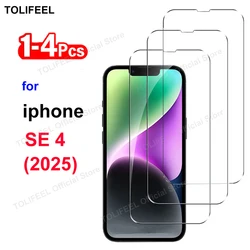 Tempered Glass For iphone 16E SE 4 SE4 2025 Screen Protector Film HD Crystal 9H Protective Transparent Phone Glass