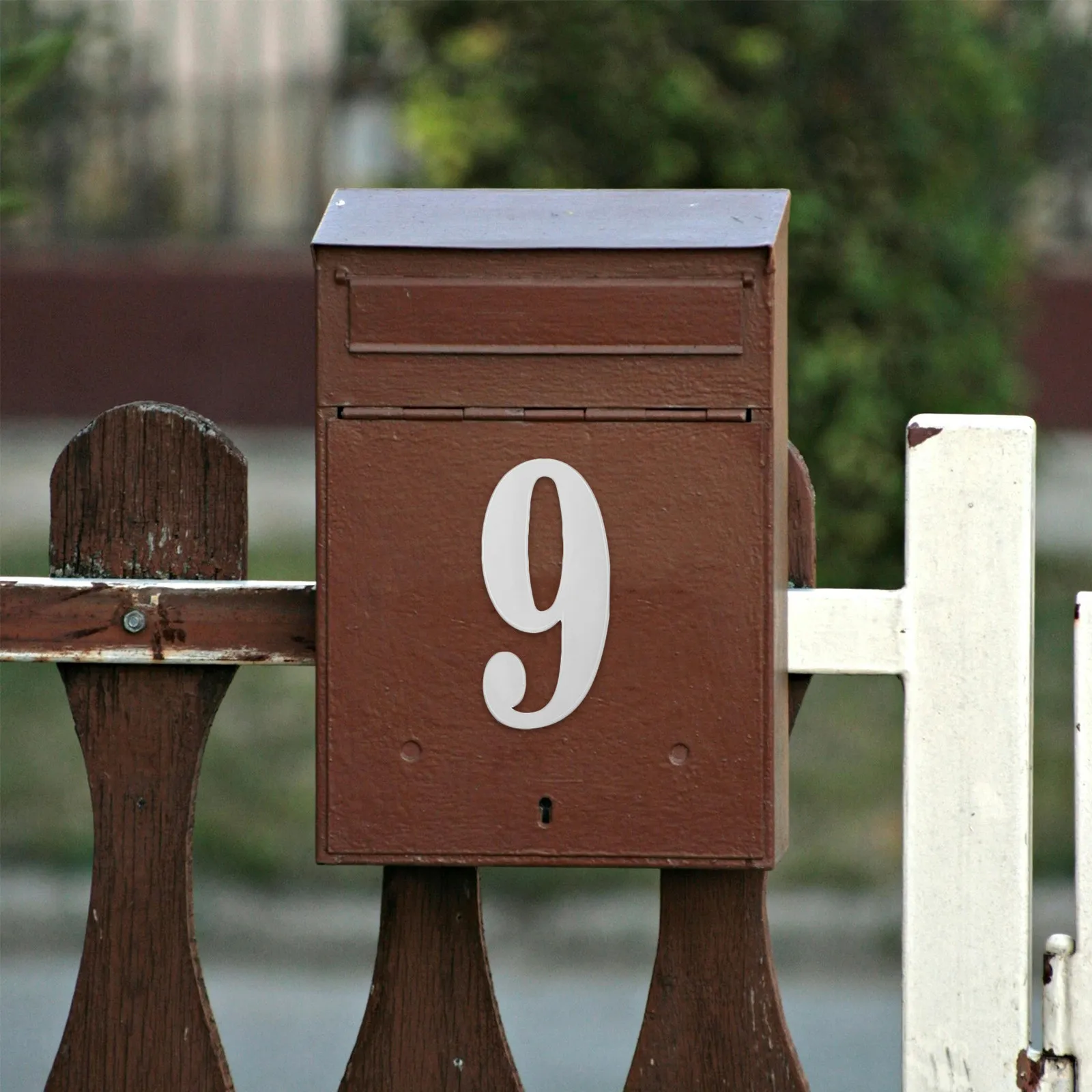 8Sets Address Number Stickers for Mailbox Door Exterior 0-9 Waterproof Self-Adhesive Numbers Outdoor Front Door Sign