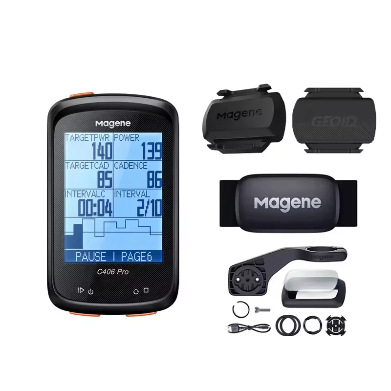 MAGENE C406 Pro Bicycle Speedometer Ant+ Cadence Speed Sensor Strava Bike Computer Wireless Odometer Cycling GPS Cyclocomputer