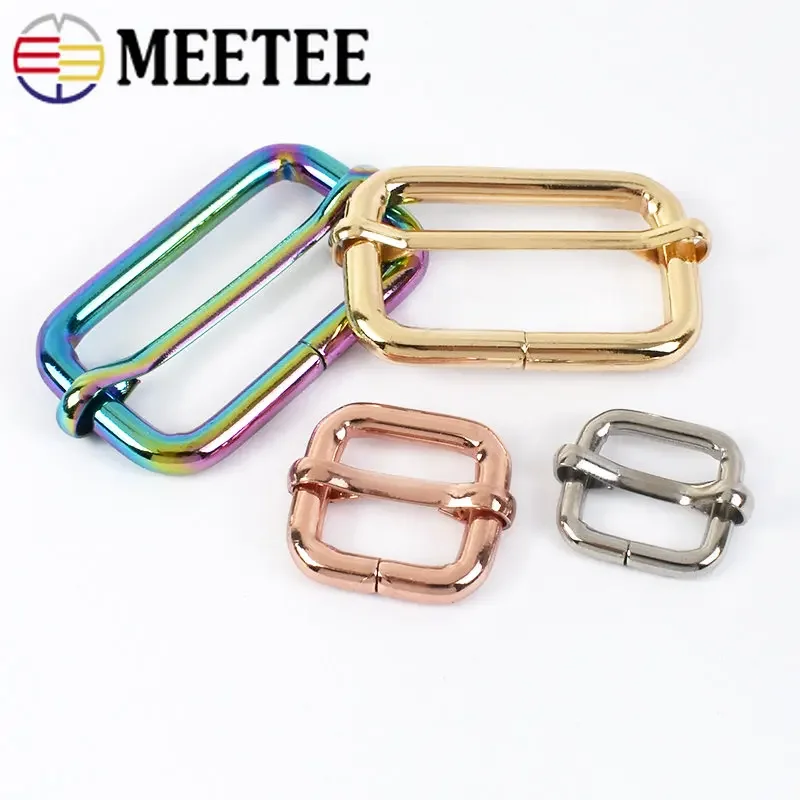 10/20Pcs Belt Buckles Roller Pin Buckle Handbag Strap Metal Slides Tri-glides Adjuster For Bag DIY Garment Accessories F2-12