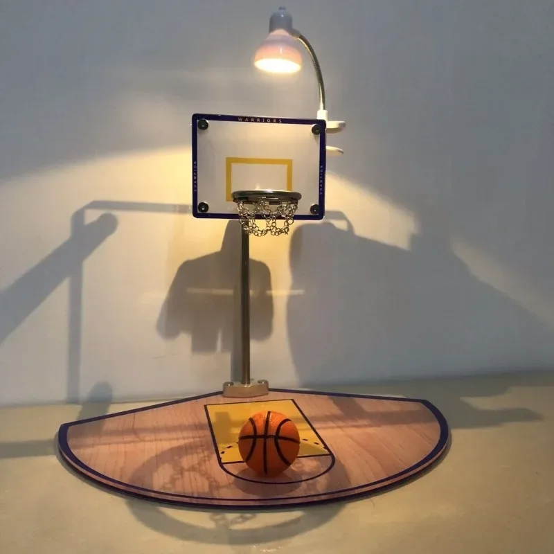 Basketball Hoop Mini Room Desktop Mini Basketball Hoop Ornaments Handmade Original Ornaments Mini Basketball Hoop