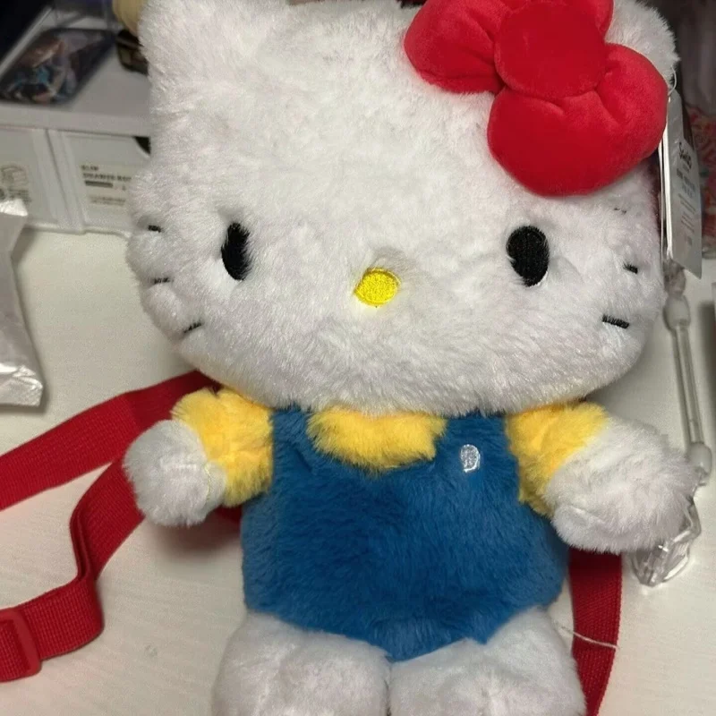30Cm Authentic Product with Tag Sanrio Hello Kitty Modeling Plush Backpack Mobile Phone Cosmetics Storage Friend's Holiday Gifts