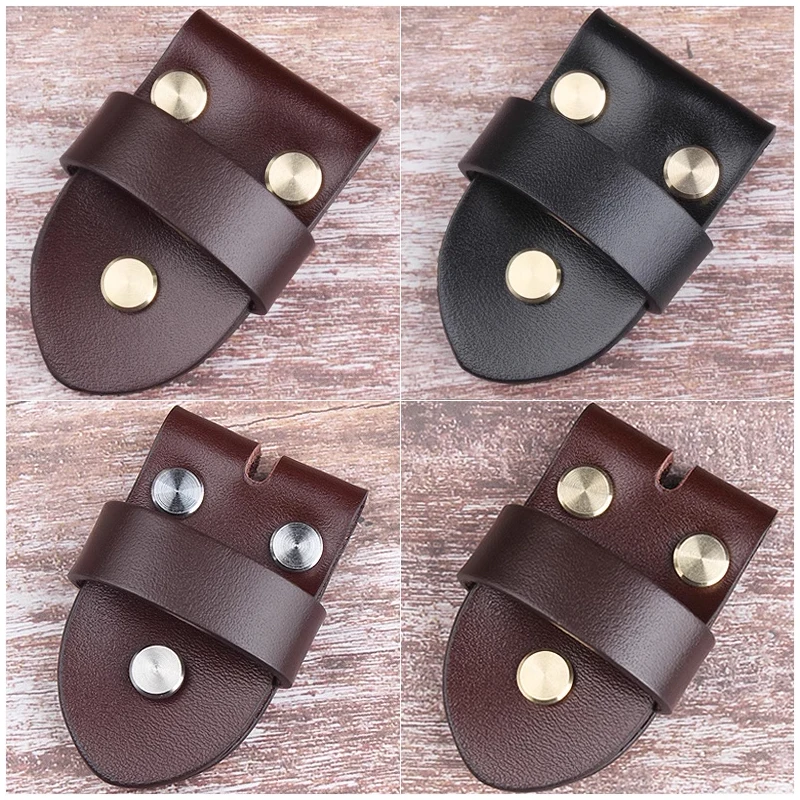 Pin buckle belt head connected leather head layer cowhide belt accessories smooth buckle plate buckle 3.8cm