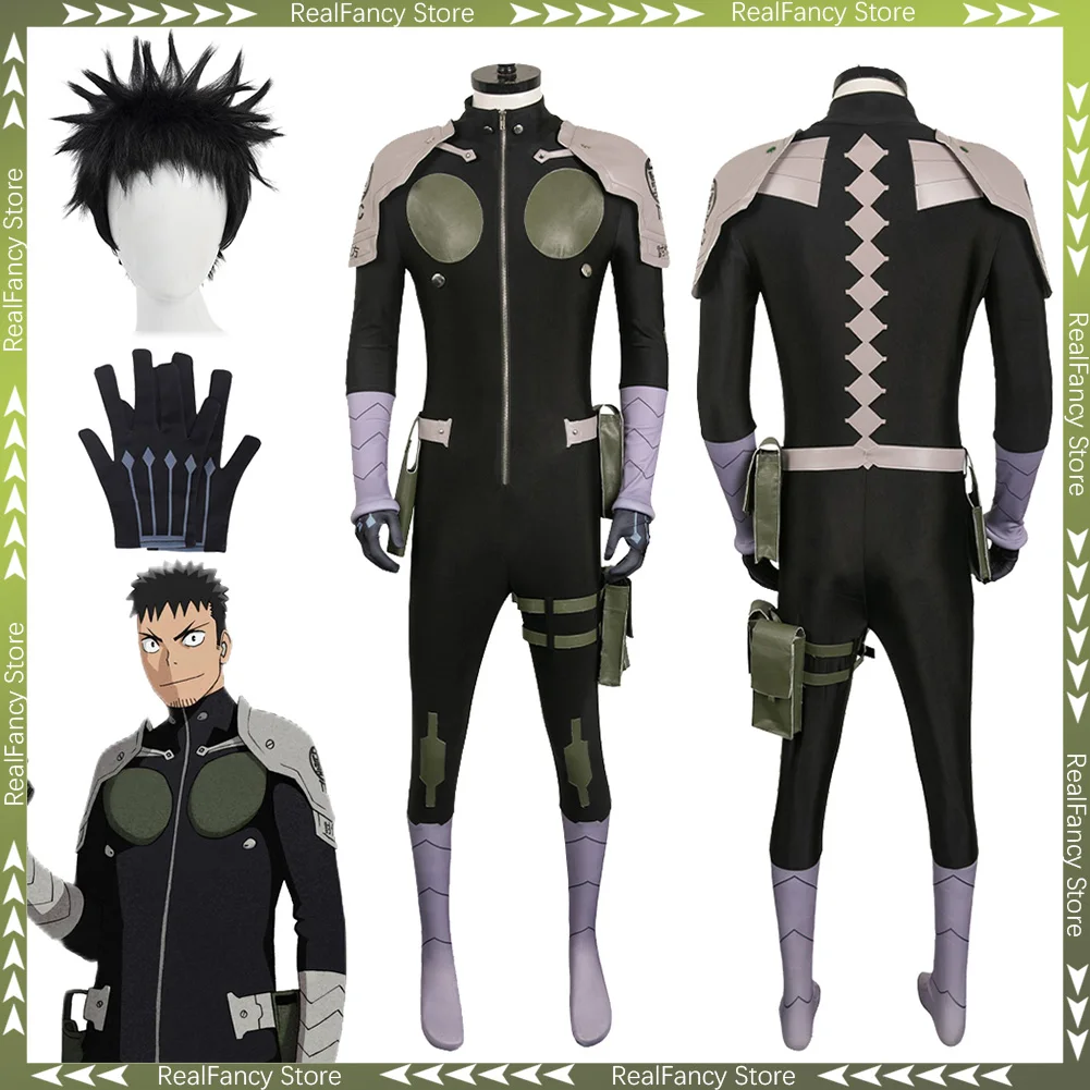 Kafka Hibino Cosplay Fantasy Wigs Holster TEC Defense Suits Anime Kaiju Cosplay 8 Costume Disguise Adult Men Roleplay Outfit