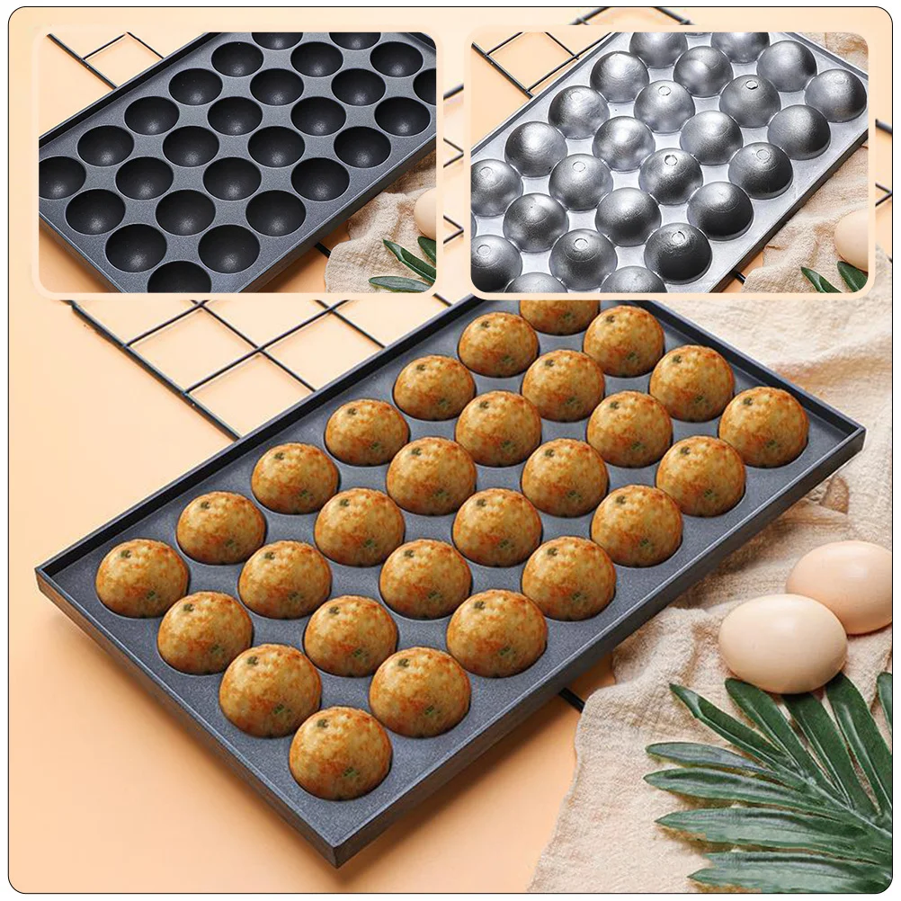 

1Pcs Octopus Balls Maker Nonstick Aluminum Long Service Time Easy Use Pan Grill Pan Octopus Balls Maker