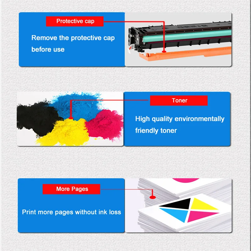 206X 206A 207A 207X Toner Cartridge Compatible for HP Laserjet Pro M255 M255dw M255nw MFP M282nw M283fdw M283fdn With Chip