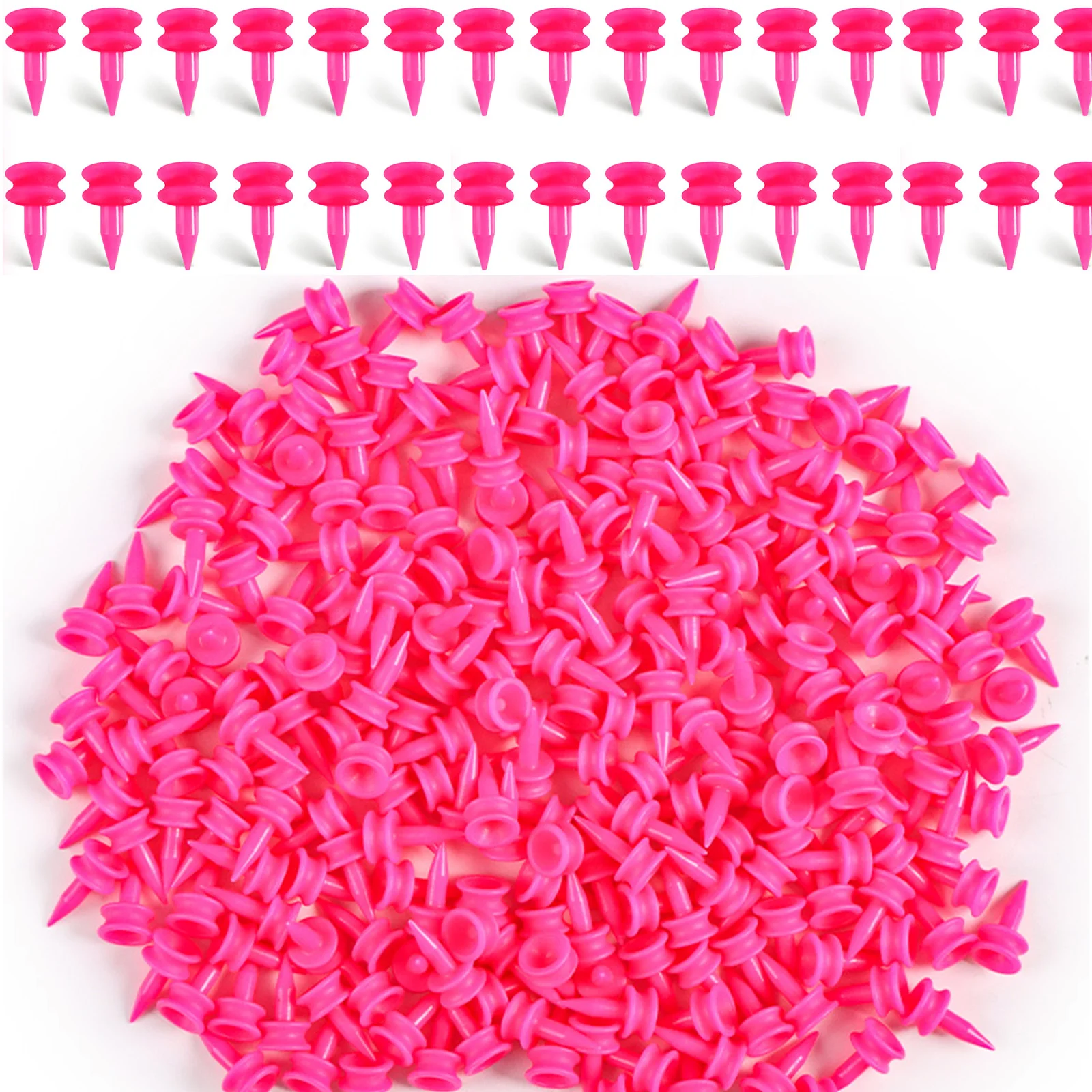 Golf Tees Step Down Plastic Unbreakable 21mm Value 100 Count, Reusable Bulk Professional Height Control Castle Tee for Practice
