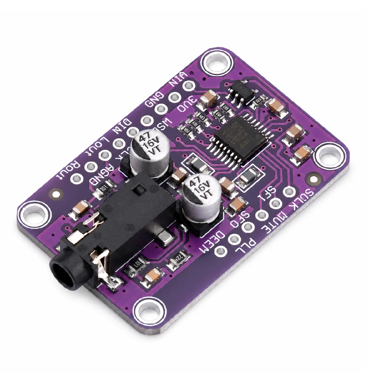 UDA1334A I2S Sound DAC Module 3.3-5V Audio Stereo Decoder Board For Arduino. Package Shipping