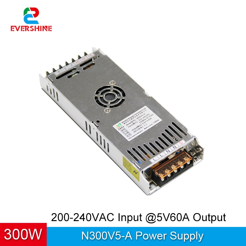 G-energy N300V5-A 5V 60A 300W Slim LED Display Power Supply For Indoor Outdoor Led Module Screen