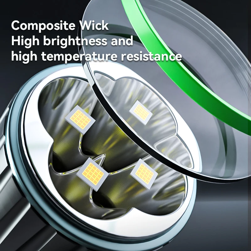 JG150 6063 Aluminum Alloy 15000 Lm Durable Strength Flashlight IP55 Search and Rescue Light Cup 5V 2A Flashlight