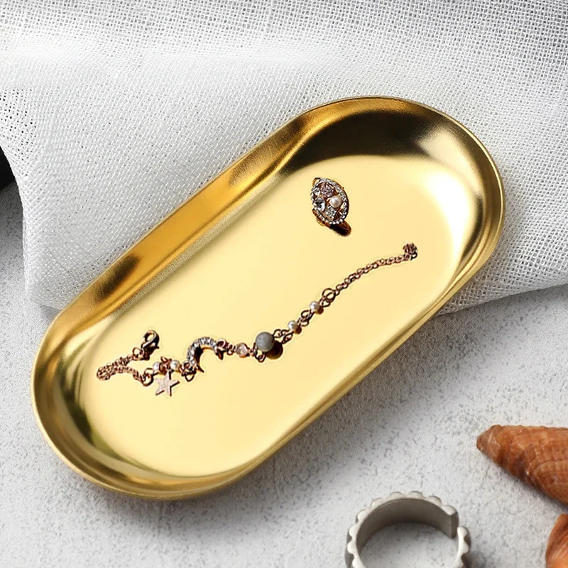 Plateau de rangement de cosmétiques en acier inoxydable, plaque d'équipement de Nail Art, plateau dentaire chirurgical pour médecin, faux ongles, stockage d'outils de plat 2030