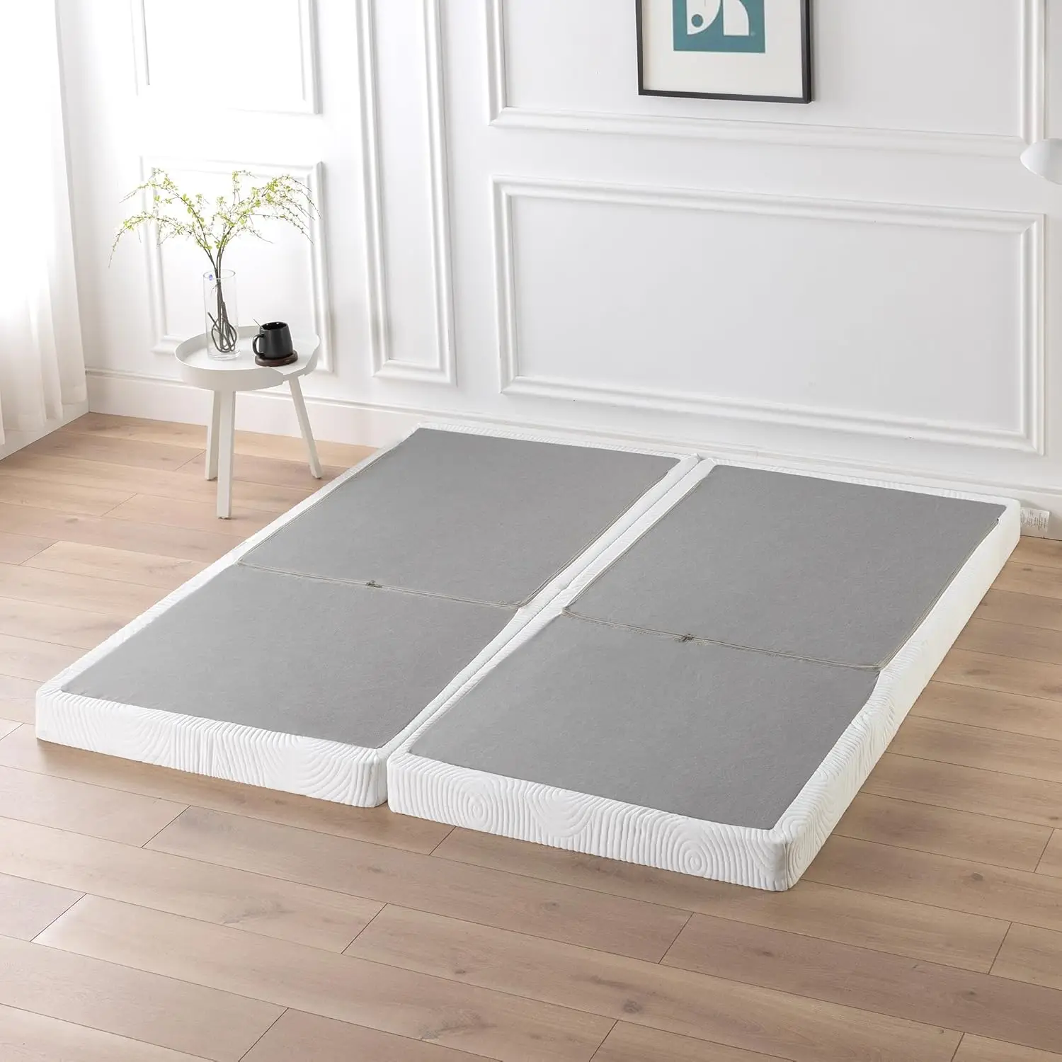 Split King Bed Strong Steel BiFold Box Spring, No Assembly Required