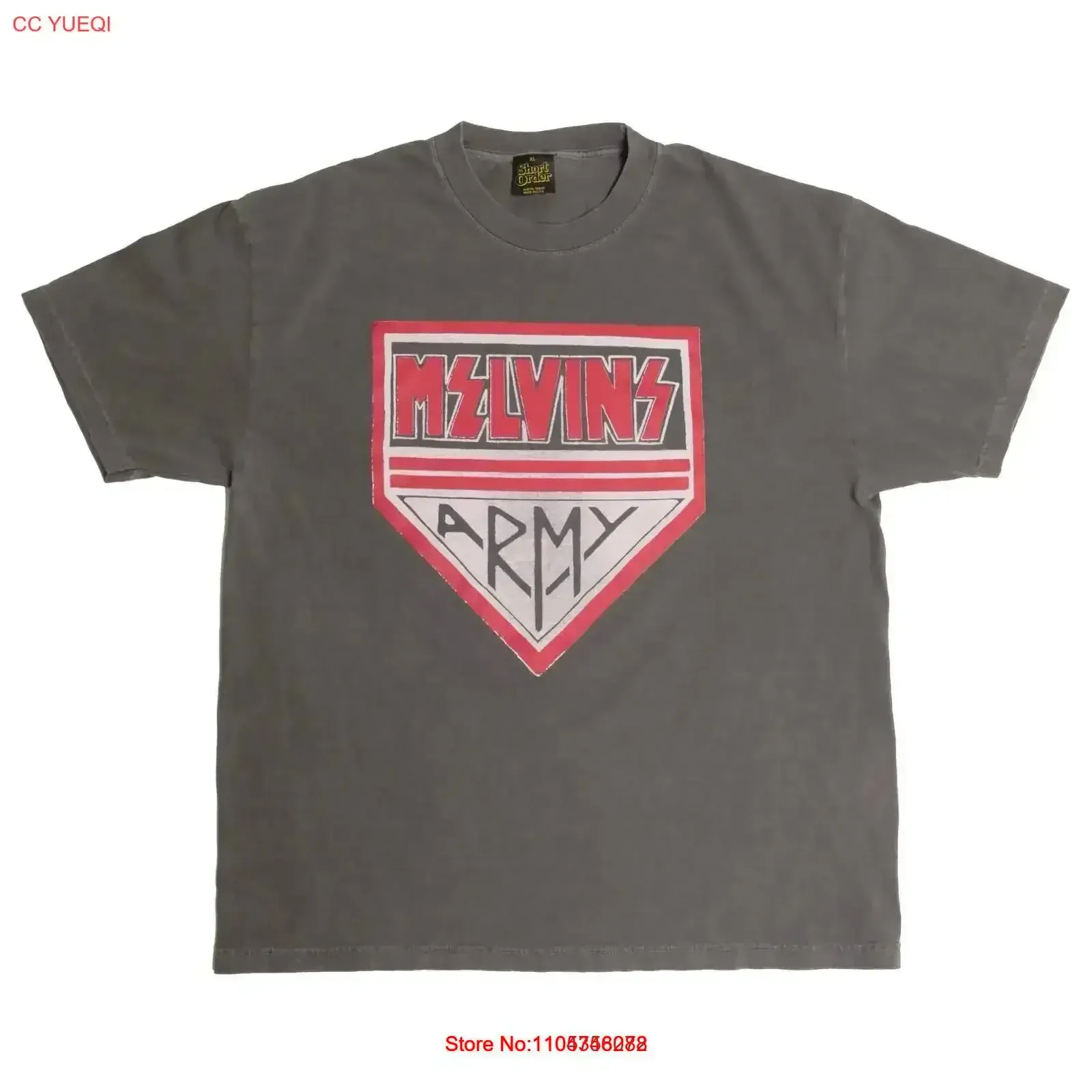 Camiseta Melvins Army Band, Sub Pop Records Seattle, estilo alternativo, grunge, punk rock, talla XL, vintage, lavada, ligeramente transpirable, con gráfico
