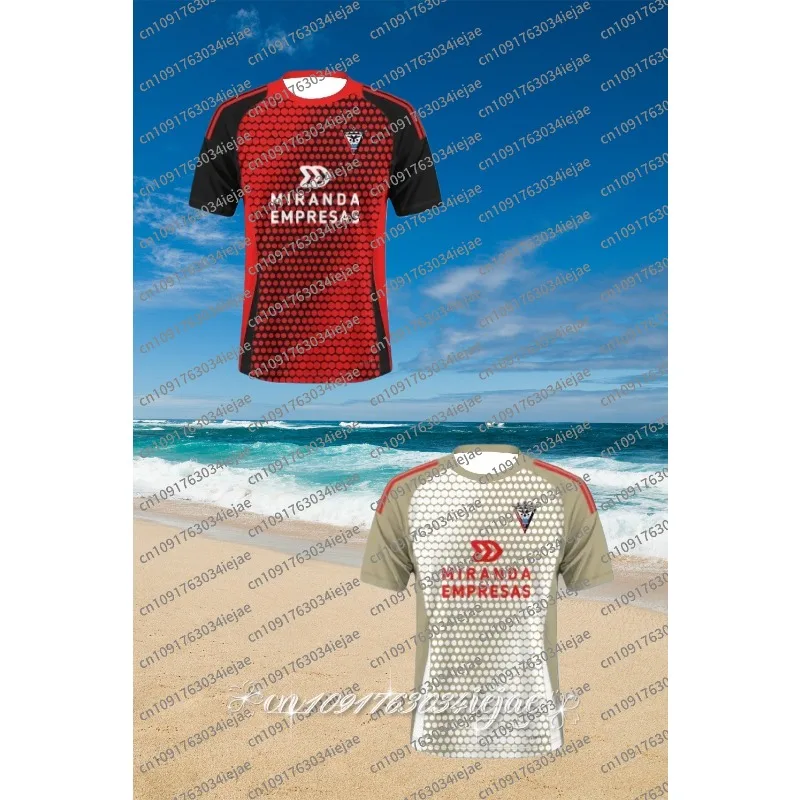2025 جديد Mirandés ملابس علوية بأكمام قصيرة للرجال لكرة القدم جيرسي تي شيرت الكبار الاطفال التجفيف السريع التدريب الرياضة المحملة الملابس #1
