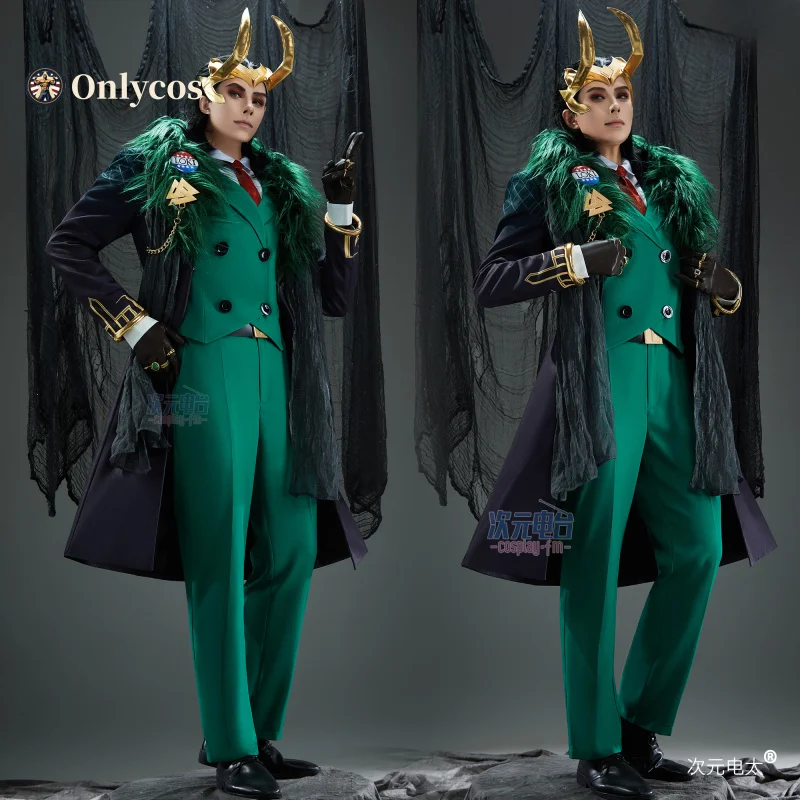 

Loki Cosplay Rivals Costume Game Suit Gorgeous Handsome Uniform Halloween Party Role Play Outfit Men Onlycos