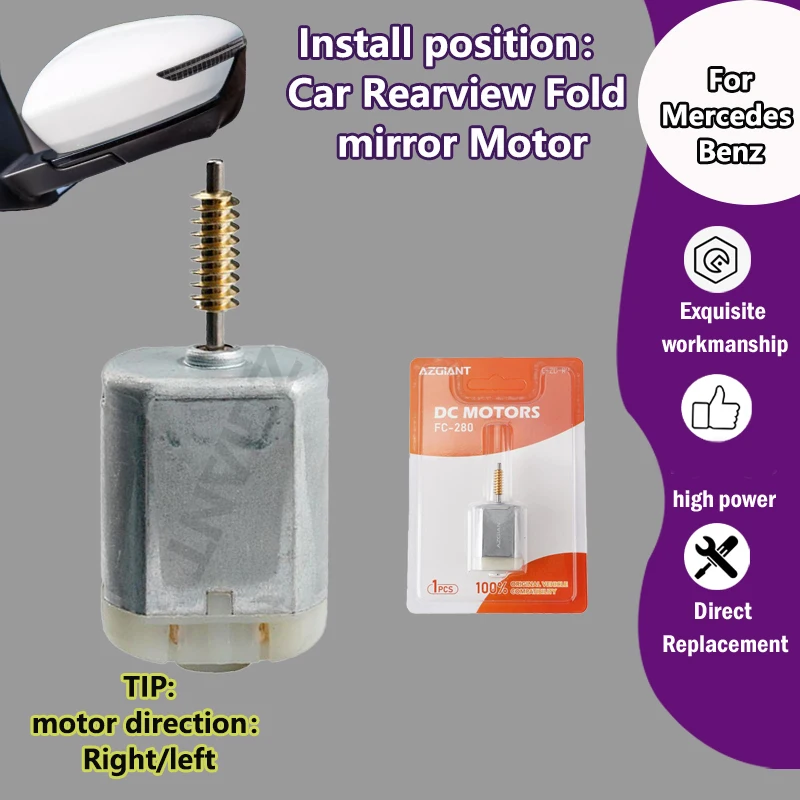 

AZGIANT For Mercedes Benz GL-Class X166 GL350/ B-Class W242 Car Exterior folding Mirrors motor electric adjust FC-280SB-16220