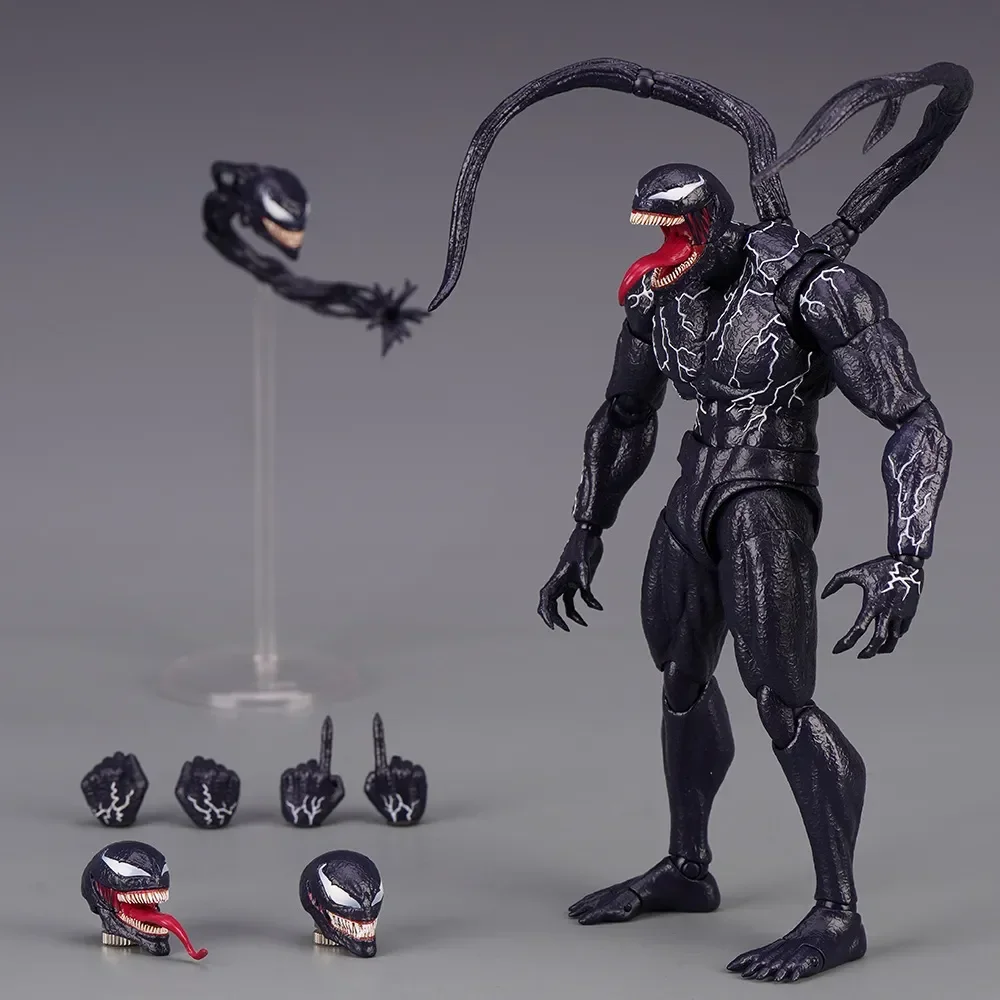 Anime 20cm Shf Venom 2 Symbiont Marvel Universe Amazing Spider-Man Venom Movable Movies Action Figures Model Doll Toy Gift