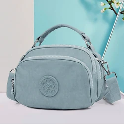 Bolsas De Hombro 2022 Zipper Casual Women Shoulder Bag Fashion Pure Color Tote Outdoor Bag Canvas Handbag Messenger Crossbody