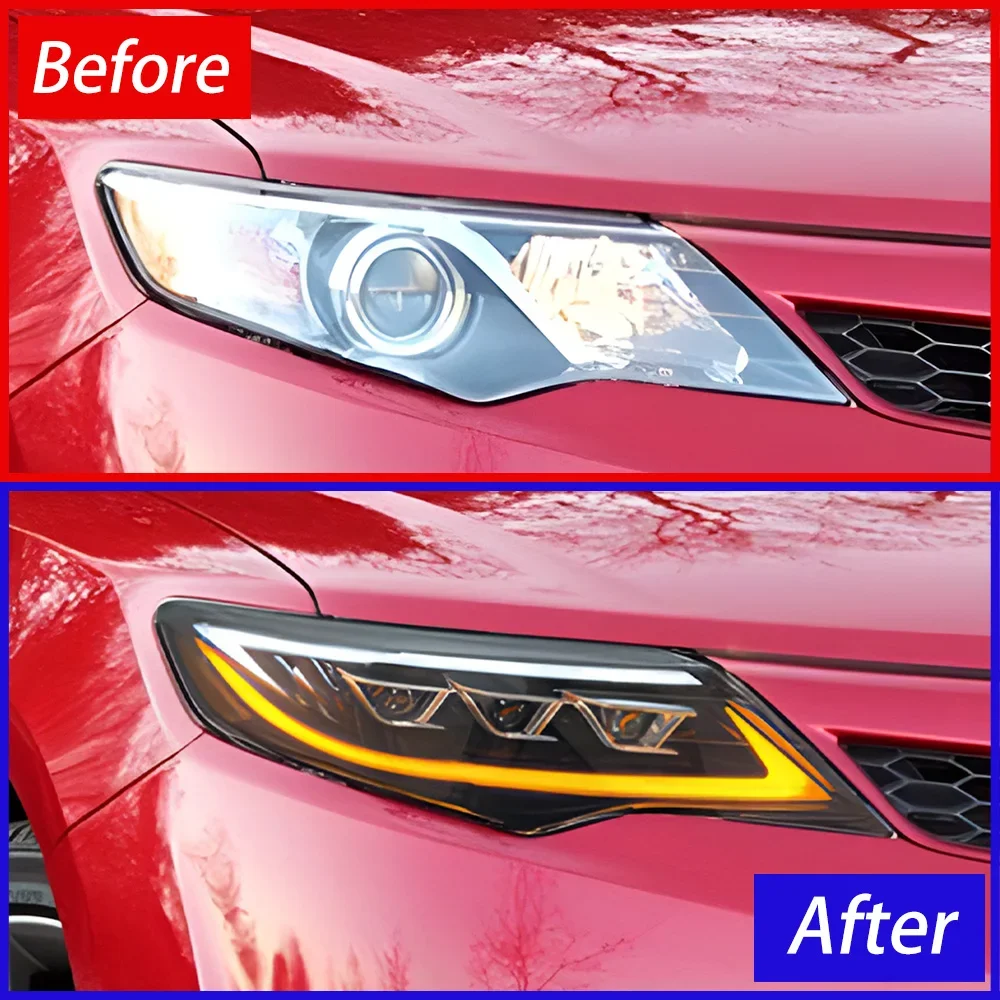 Car Front Lamps For Toyota Camry US Version 2012-2014 LED Auto Headlights Assembly Upgrade Dynamic 3 Projector Lens Accessories