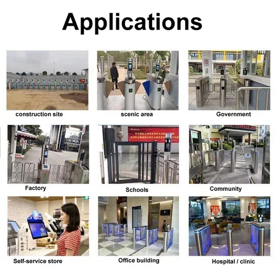 Smart face identification access control time attendance management system remote temperature detection