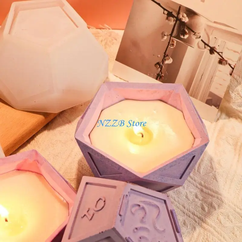 

T21F Dices Container Silicone Molds Crystal Epoxy Resin Mold DIY Jewelry Storage Box Plaster Mold Handmade Crafts Tool