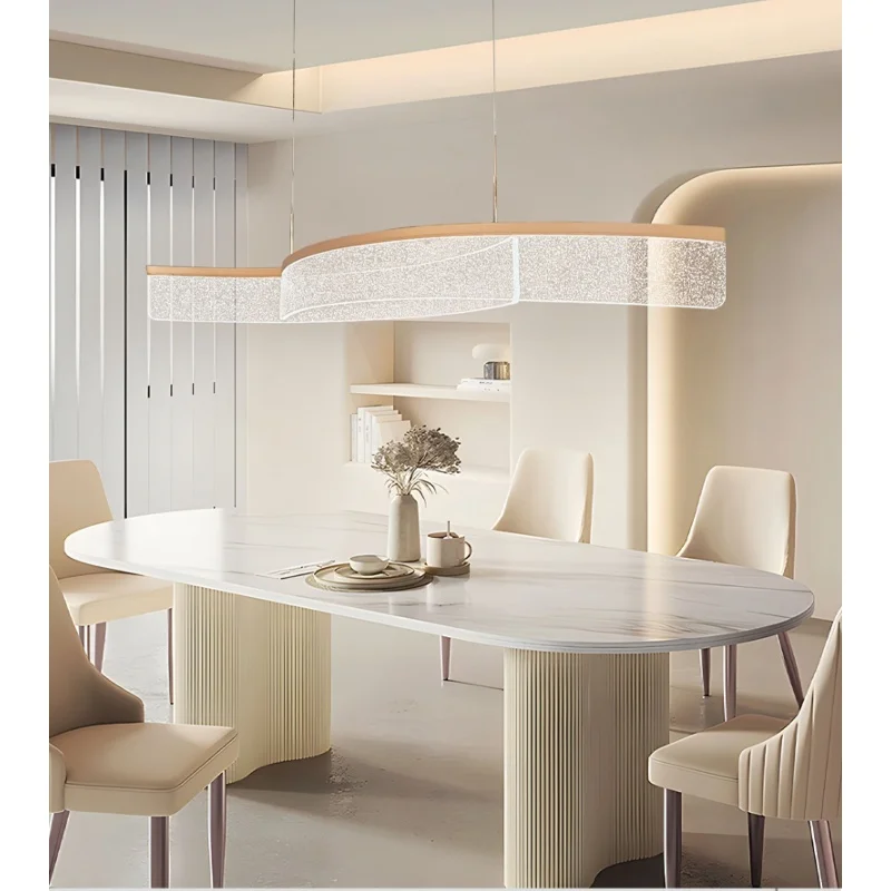 

Modern luxury high-end designer creative personality restaurant bar counter living room front desk long hanging line light