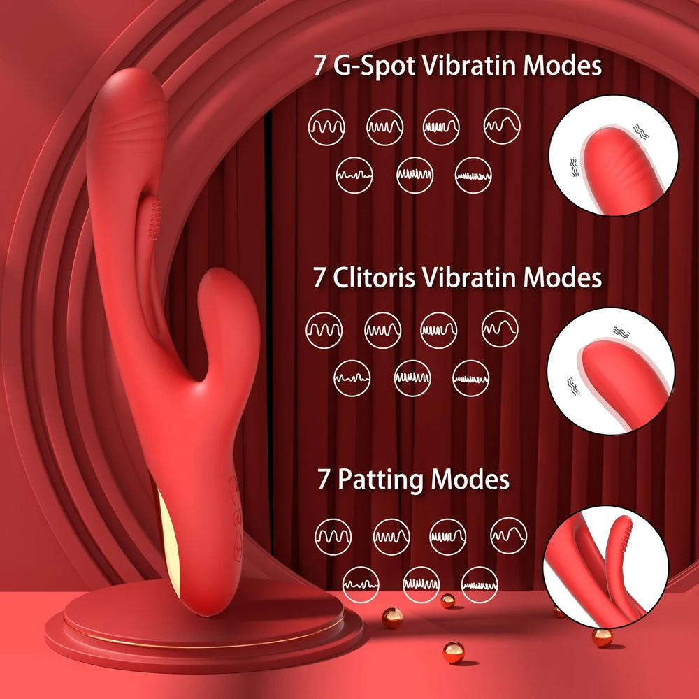 Vibrating Rabbit Clitoris Vibrator for Women Extra Strong Clit Stimulator Powerful G Spot 21 Modes Sex Toy