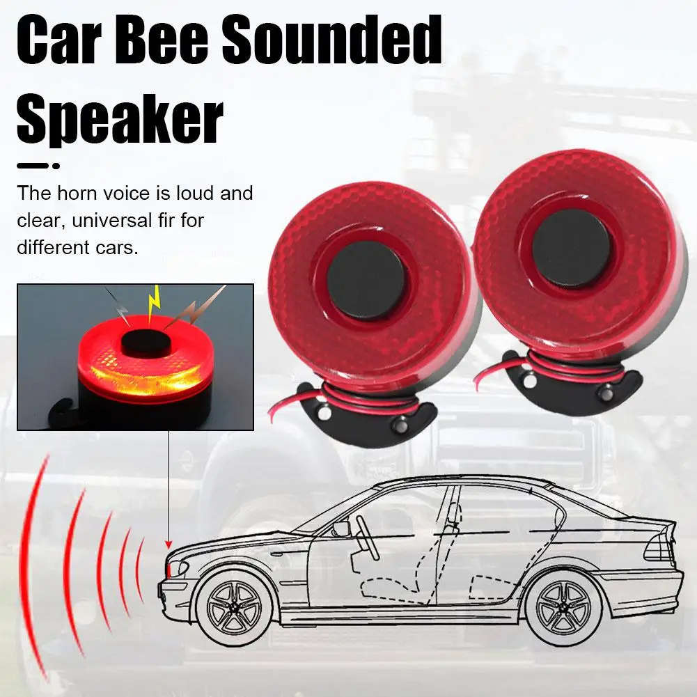 

12/24V Beeper Horn Vehicle Auto Warning Back Up Car Reversing Alarm Speaker Buzzer Siren With Light For Cars Reverse Access B5T4